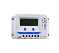 XINHAN Regolatore di carica solare, 1 0A-12V/24V Controller solare LCD LCD Visualizza doppio USB PRESA VS1024AU