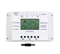 XINHAN Regolatore di carica solare, Controller solare Zero Livello 1 0A 12/24V PWM LCD Controller di addebito di identificazione e scarico automatico