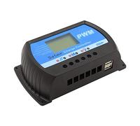 XINHAN Regolatore di carica solare, PWM Controller solare RTD-40A 12V/2 4v LCD Display With 5v Dual USB Sockets
