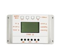 XINHAN Regolatore di carica solare, PWM12V/24V10A LCD Visualizza il controller di carica solare e scarica a livello zero M10