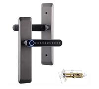XINHAN Serratura elettronica digitale Tuya Serrature biometriche intelligenti for impronte digitali Password Serratura for porta senza chiave for casa e ufficio - Blocco intelligente(T11gun with gw)