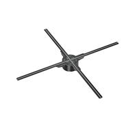 XINHAN Ventilatore Olografico 3D LED Logo Luminoso Proiettore al Neon Display Pubblicitario A Parete Ologramma HD Macchina Pubblicitaria Logo Cool