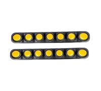 XINHONGJIMAOYI 2 Pezzi Strisce Paracolpi Catarifrangenti Pieghevoli per Ford Kuga 2013-2025, Protezione Portiera Auto Impermeabile AntiGraffio Antiurto,Yellow