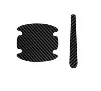 XINHONGJIMAOYI 8 Pezzi Nero in Fibra di Carbonio Auto Car Door Bump Protector Sticker per Toyota Proace Verso 2016-2024 Kleinbus, Coperture AntiGraffio per La Maniglia Porta Auto