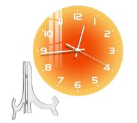 Xinhuju Creativo - giornale, decorazioni acriliche | Design estetico al tramonto, orologio da movimento silenzioso, camera da letto sala giochi per un tempismo elegante, ambiente d'atmosfera, rinforzo
