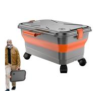 Xinhuju Klapper - Serbatoio 'Acqua da 22 l, con Ruote, Organizer Pieghevole, con Controllo ad Alte Prestazioni, per Esterni, Secchio Portatile da Giardino, per