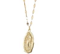 Xinhuju Maria collana - Women's Virgin Mary Flat Chain Pendant - Exquisito Mary Cipcant Collace, Women Wife Jewelry for Mother's Day, Birthday