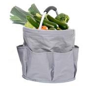 Xinhuju Organizzatore di Sacchetti per Utensili da Giardino - Tote archiviazione Pieghevole con più Tasche | Borsa Bucket Durevole Piante, Vettore stoccaggio degli Attrezzi Giardinaggio Materiale la