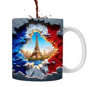 Xinhuju Paris Tower Coffee Mug - Tazza da drinking Water Cup - 3D France Paris Tower Ceramic Drinking Cup for Coffee, Tea, Milk, Beverage Enthusiasts