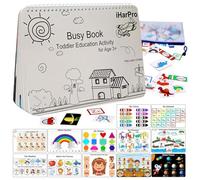 Xinhuju Rilegatura per Bambini - Libro di attività per l'asilo, Raccoglitore per Le attività 'Asilo | Bendaggio per la Scuola Materna, Pagine interattive per Ragazze età 3 5