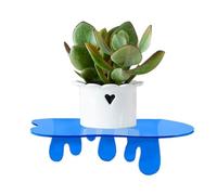 Xinhuju Scaffali da parete galleggianti per bagno | Scaffale organizzatore in acrilico per parete, scaffale decorativo trasparente per libri, cornici e profumi