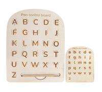 Xinhuju Scheda di tracciamento delle lettere, scheda di tracciamento dell'alfabeto in legno, tappetino sensoriale per tracciare lettere in legno | Attività di apprendimento prescolare, giocattolo