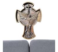 Xinhuju Statua da collezione per interni, figura di angelo per la decorazione della chiesa, statua decorativa in resina arcangelo, grande scultura angelo custode per regalo di festa statua