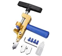 Xinhuju Tagliapiatrele - Manuale per piastrelle di vetro, tagliavetro - Pinza per rompere lo strumento di taglio del vetro per piastrelle di tungsteno Laptop multifunzione con Cacci, Blu, Siehe