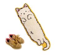 Xinhuju Whimsical Kitten Footpad - Set da bagno in microfibra pelosa, decorazione per sala giochi, coperta assorbente benvenuta | cuscino confortevole per capelli spessi progettare lo spazio abitativo