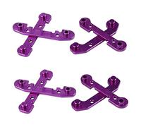 Xiniy 2X Kit di Rinforzo del Braccio Oscillante Anteriore E Posteriore con Manicotto 'Albero nel Metallo per 144001 124019 124018 Parti di Aggiornamento per Auto RC, A