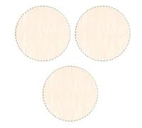 Xiniy 3X Fondo del Cesto nel Legno Naturale da 30 cm con Foro, Base nel Legno Vuoto Circolare per Il Mestiere di Modellatore del Fondo della Borsa all'Uncinetto per Maglieria DIY
