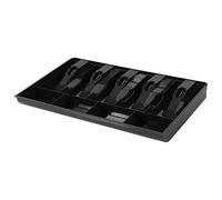 Xiniy Denaro Contanti Registratore di Monete Inserire Vassoio Sostituzione Cassiere Cassetto Deposito Registratore di Cassa Scatola di Vassoi Classificazione Negozio Nero