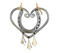 Xiniy Lucky Love Wind Chime Campanelli Eolici A Forma di Cuore con Chiodi in Acciaio per Giardino, Patio