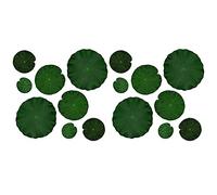 Xiniy Piscina Decorazione Artificiale Schiuma Galleggiante,per Laghetti E Acquari Realtà Foglia di Fase Verde,per Stagno per la Borsa 16,4,Dimensione(10,15,20,28cm)