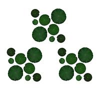 Xiniy Piscina Decorazione Artificiale Schiuma Galleggiante,per Laghetti E Acquari Realtà Foglia di Fase Verde,per Stagno per la Borsa 24,4,Dimensione(10,15,20,28cm)