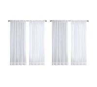 Xiniy Tende nel Tulle Super Morbido 4Pcs Super Morbide per La Decorazione del Soggiorno Velo Moderno nel Chiffon Voile Trasparente