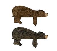 Xiniy Topper in Legno A Forma di Orso per Porta Decorazione Carino Orso Scultura per Porta Statua Artistica Creativa Decorazione per Scaffale Ornamento per Soggiorno Camera da Letto