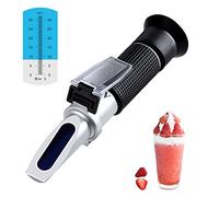 XinJiaYi Rifrattometro zucchero 0 ~ 32%, test di contenuto di zucchero Brix portatile, misuratore Brix ad alta precisione con ATC per bevande alla frutta e succhi