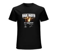 XINJIEDIAN Bad Boys 25Th Anniversary 1995 2020 Signature O-Neck 100% Cotton Short Sleeve Unisex T-Shirt M