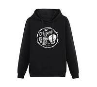 XINJIEDIAN Broken Skull IPA Hoody Unisex Ptinted Hoodies Long Sleeve Men's Hooded with Pocket Black S