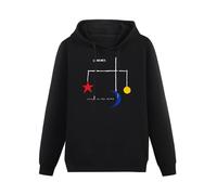 XINJIEDIAN Chris Rea Wired To The Moon Rock Hoody Unisex Ptinted Hoodies Long Sleeve Men's Hooded with Pocket Black M