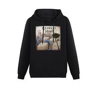 XINJIEDIAN Crowded House Time On Earth Summer 2007 Tour Band Hoody Unisex Long Sleeve Hooded with Pocket Black L