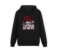 XINJIEDIAN Death Symbolic Hoody Unisex Ptinted Hoodies Long Sleeve Men's Hooded with Pocket Black L