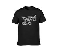 XINJIEDIAN Kool & The Gang Rnb Soul Funk Vinyl Celebration Get Down On It Live Unisex 100% Cotton Short-Sleeve T-Shirts Black XXXL