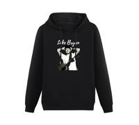 XINJIEDIAN Luke Bryan Country Singer Smile Hoody Unisex Ptinted Hoodies Long Sleeve Men's Hooded with Pocket Black S