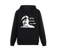 XINJIEDIAN Oh Dear How Sad Never Mind Windsor Davies Aint Half Hot Mum Welsh Unisex Hoody with Pocket Black S