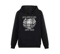 XINJIEDIAN Rollins Band Life Time Hoody Unisex Ptinted Hoodies Long Sleeve Men's Hooded with Pocket Black XXXL