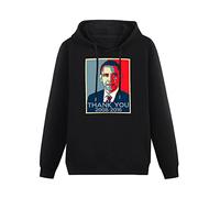 XINJIEDIAN Thank You President Obama United States America Hoody Unisex Long Sleeve Hooded with Pocket Black XXXL