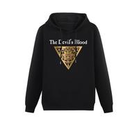 XINJIEDIAN The Devils Blood Hoody Unisex Ptinted Hoodies Long Sleeve Men's Hooded with Pocket Black L