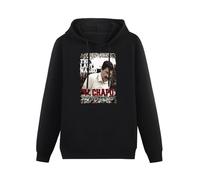 XINJIEDIAN The Last Narco Jaoquin El Chapo Guzman Graphic Drug Lord Mexico Prison Unisex Hoody with Pocket Black L