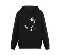 XINJIEDIAN Tom Waits Icon Hoody Unisex Ptinted Hoodies Long Sleeve Men's Hooded with Pocket Black S