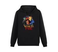 XINJIEDIAN Wings of Fire Hoody Unisex Ptinted Hoodies Long Sleeve Men's Hooded with Pocket Black XXXL