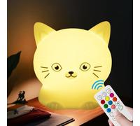 xinjinhju Luce notturna per bambini coniglio lampada da tavolo decorazione della stanza regali multicolore per Bambini Studenti Anziani Ragazzi,Ragazze Donne adolescenti