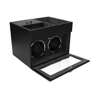 XINL Caricatore automatico dell'orologio 2 doppie teste Caricatore verticale durevole AC 100-240V per orologi automatici (Spina UE Grigio)