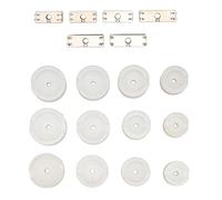 XINL Pinze di bloccaggio, chiusura per orologi, 18 stampi per montaggio a pressione per orologi in POM pressati durevoli per officina (Bianco)