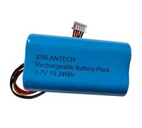XINLANTECH 18650 1s2p 5200mAh 3,7V batteria ricaricabile agli ioni di litio con spina PH1.25/5p / celle 5C / supporta la ricarica rapida