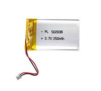 XINLANTECH 502030 Batteria di ricambio 250mAh per VXI BlueParrott B250-XT Auricolare Bluetooth Nextbase Dash Cam 402G 412GW 512G Cobra 840 Batteria Mini DVR Portachiavi Cam Piccola Fotocamera 808 e