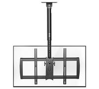 XINLEI Supporto da soffitto per TV, adatto per display LCD LED al plasma da 37-75 pollici con VESA massimo 600 x 400 mm, carico fino a 50 kg, girevole e inclinabile, regolabile in altezza MC61A