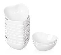 XINLTC Set di 12 Ciotole Piccole in Ceramica - Set Mini Ciotole da 30 ml - Piatto per Salsa Di Soia Da Immersione - Ciotola Piccola per Aperitivi | Marmellata | Contorni | Condimenti | Spezie