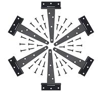 XINMEIWEN Cerniere per cancelli da fienile a T, 6 cm, con cinturino a T, resistenti cerniere per capannoni o recinzioni in legno